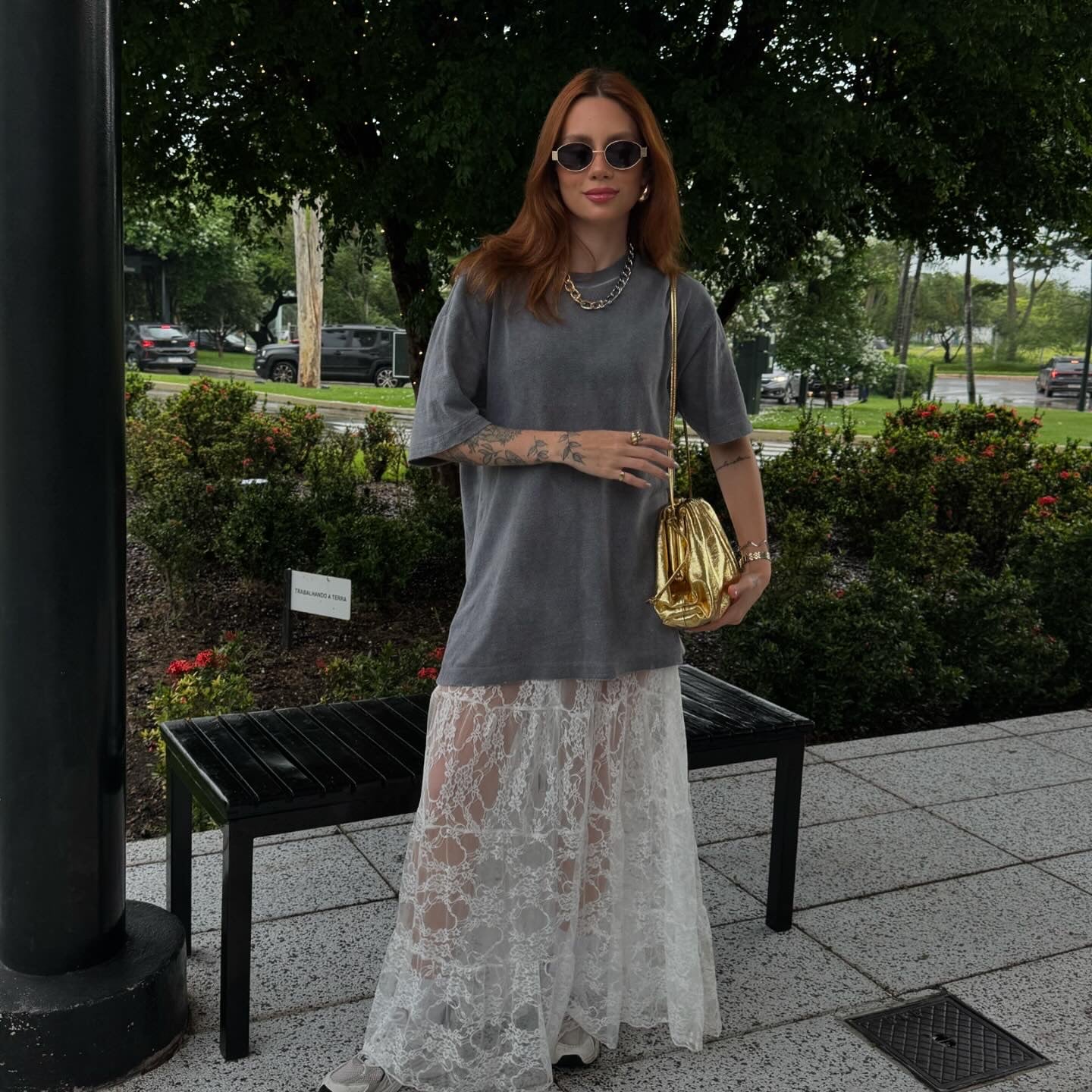 Bolsa Pouch Couro Legítimo Helen