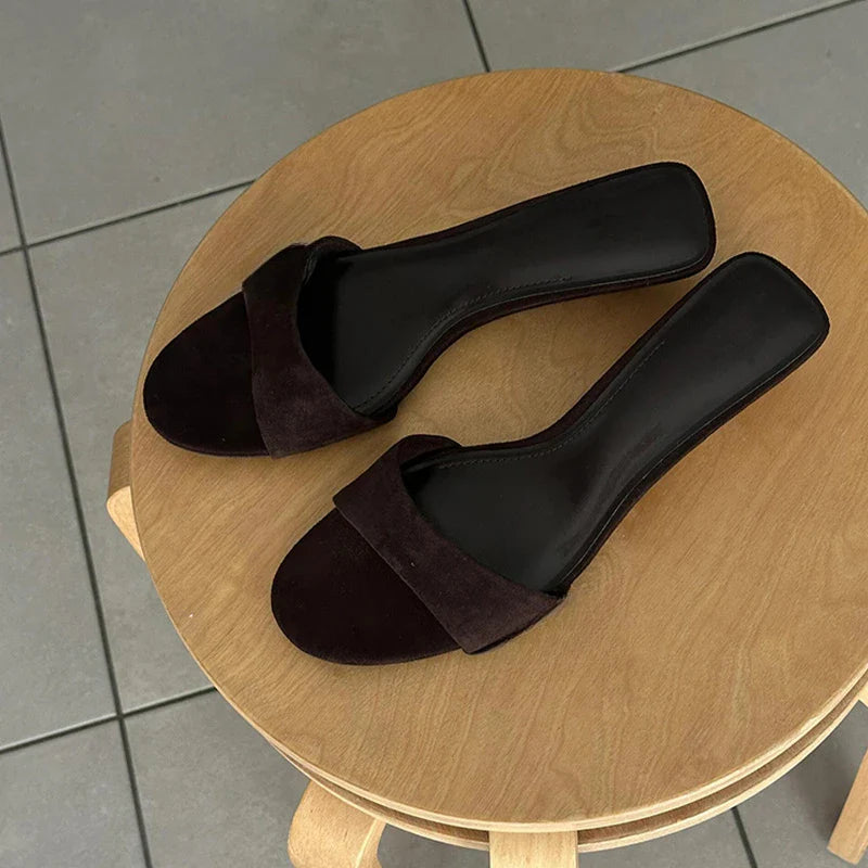 Sandália Tamanco Suede Oregon