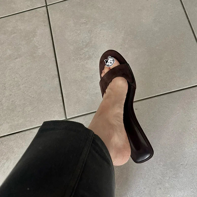 Sandália Tamanco Suede Oregon