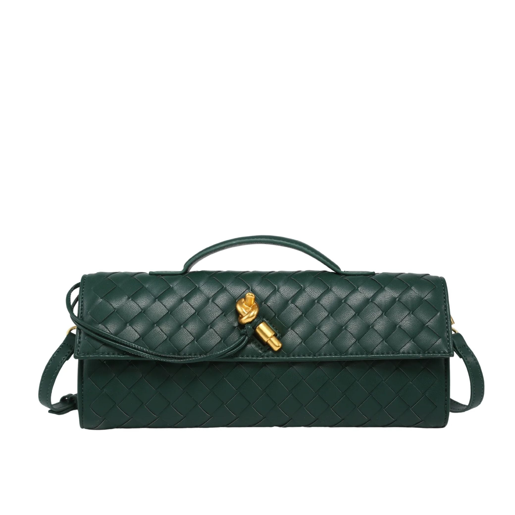 Bolsa Clutch Trançada Paige