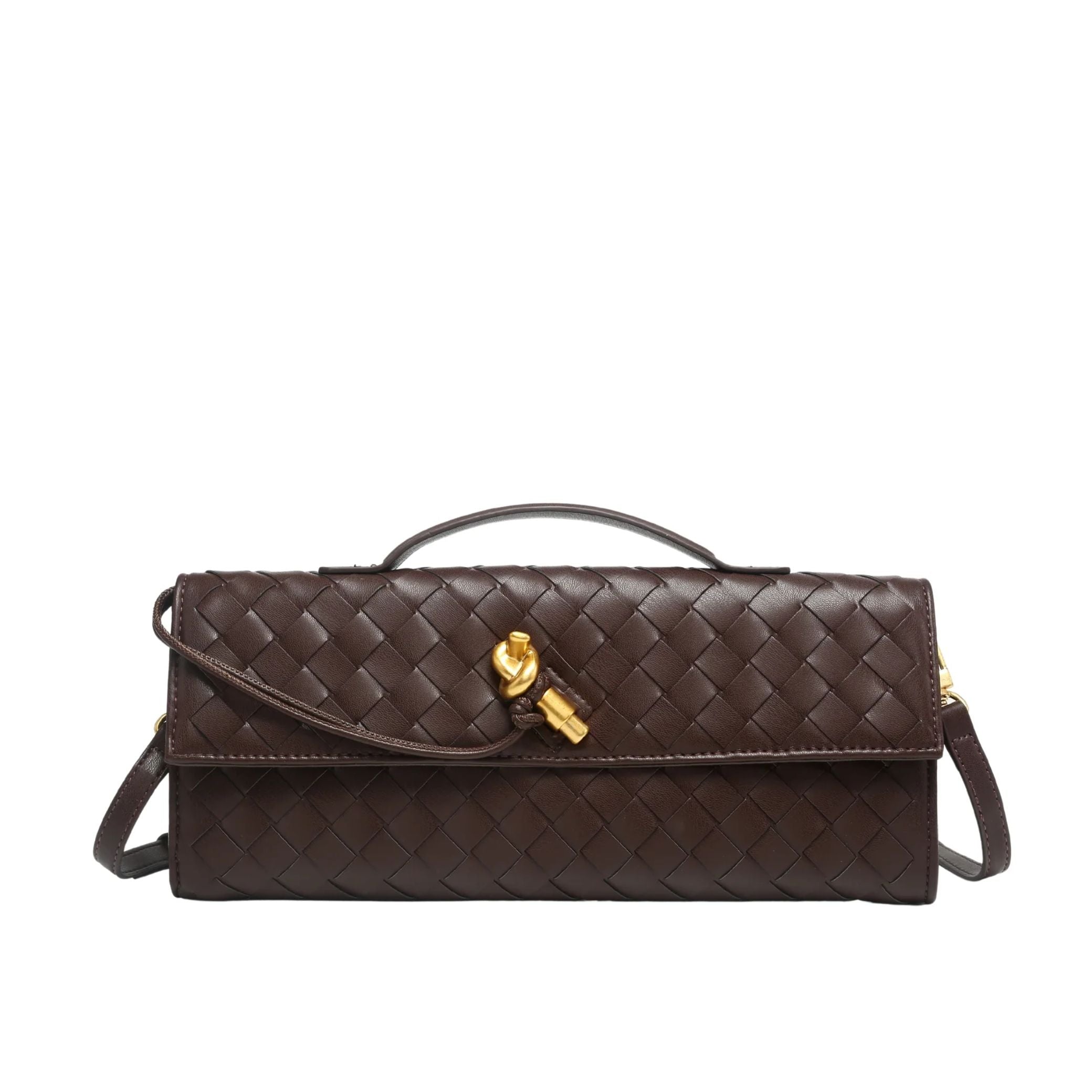 Bolsa Clutch Trançada Paige