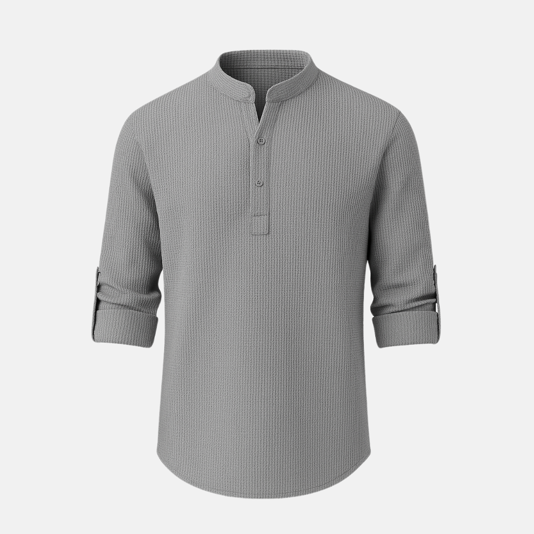Camiseta Masculina Gola Mandarim Cotton Priest
