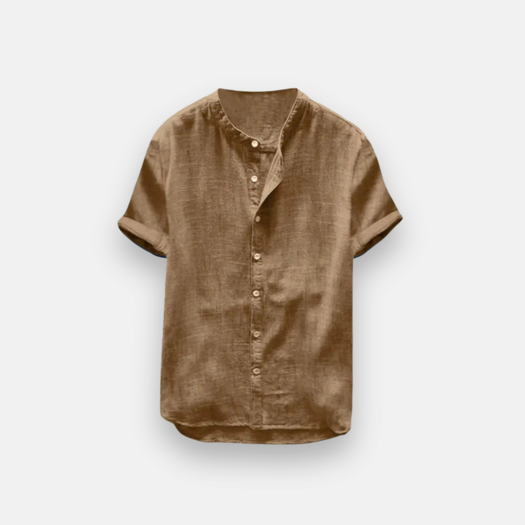 Camisa Manga Curta Linho Salvador