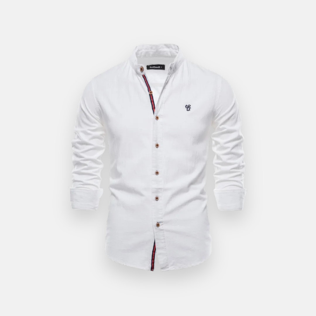 Camisa Social Slim Fit - Gola Mandarim