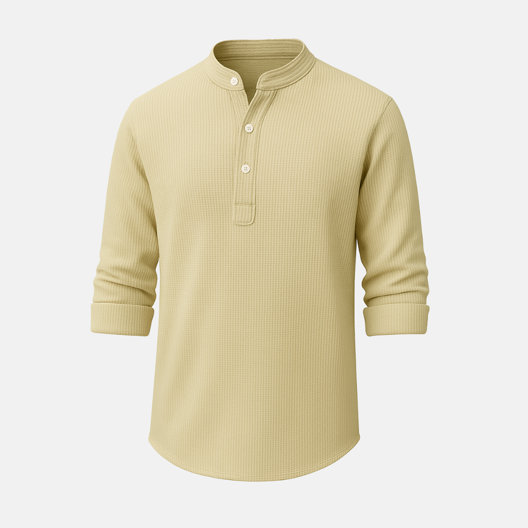 Camiseta Masculina Gola Mandarim Cotton Priest