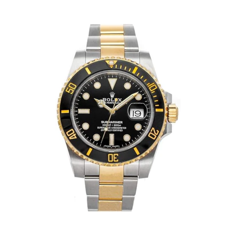 RELÓGIO LUXUOSO SUBMARINER DOURADO E PRETO