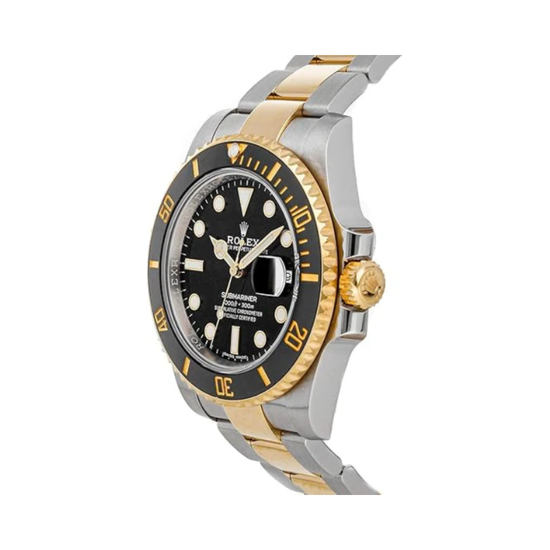 RELÓGIO LUXUOSO SUBMARINER DOURADO E PRETO