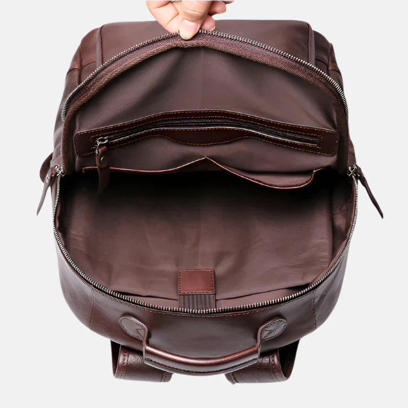 Mochila de Couro Sidney