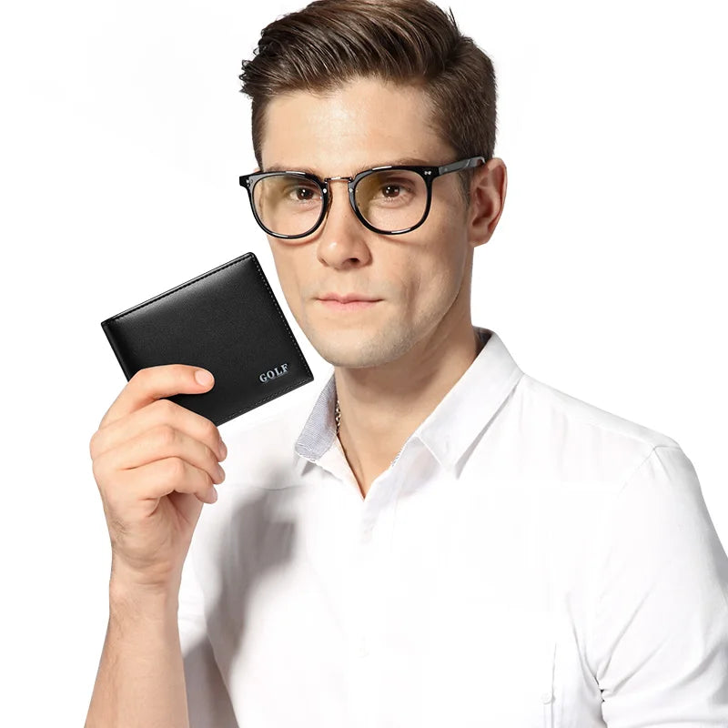 Carteira Masculina de Couro Golf