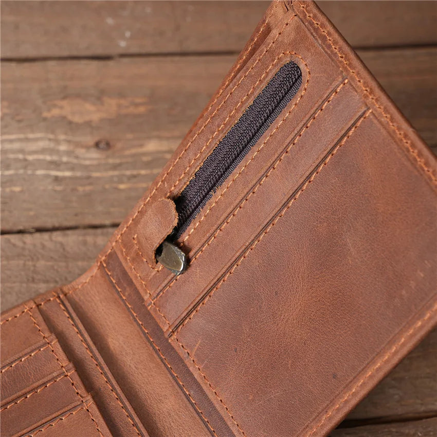 Carteira de Bolso de Couro Cherry