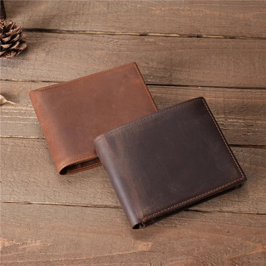 Carteira de Bolso de Couro Cherry