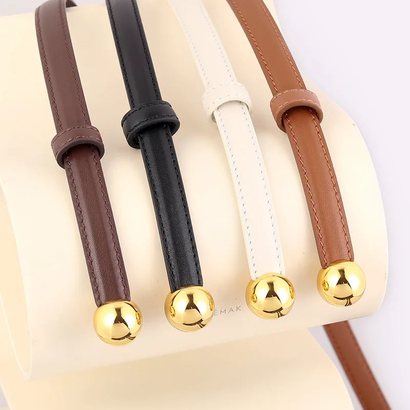 Cinto Couro Legítimo Bola