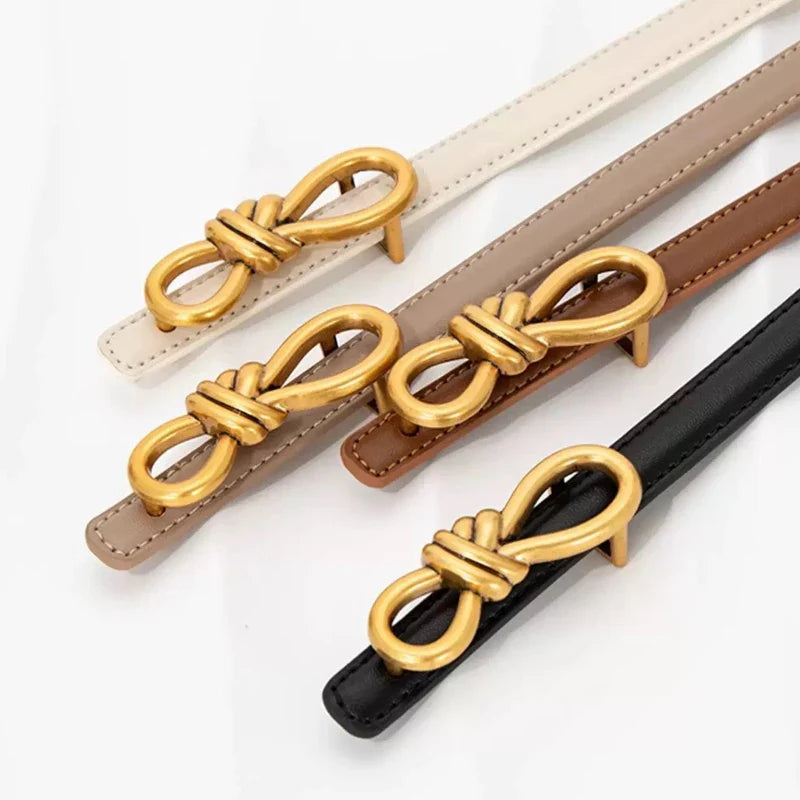 Cinto Couro Legítimo Fino Laço