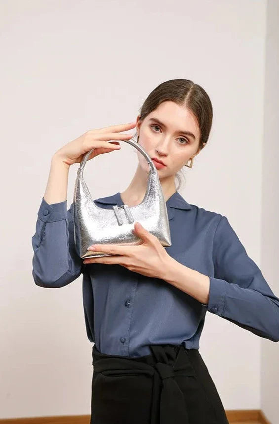 Bolsa Baguete Couro Legítimo Liz