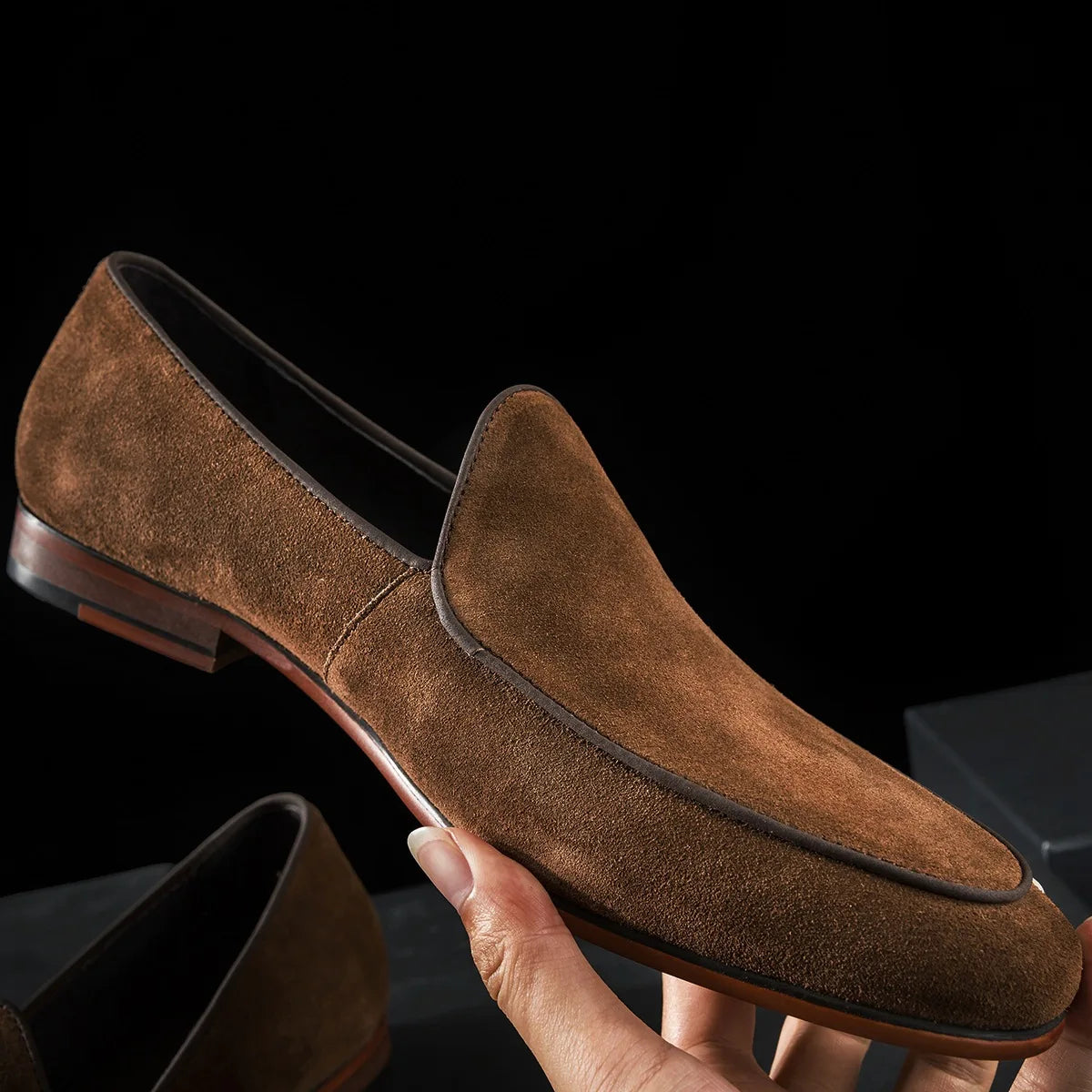 Mocassim Masculino de Couro Robert