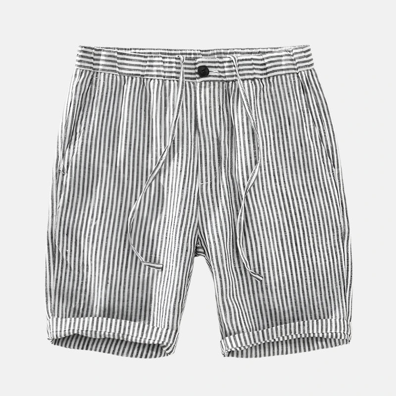 Short de Linho Listrado Strips Rafaello