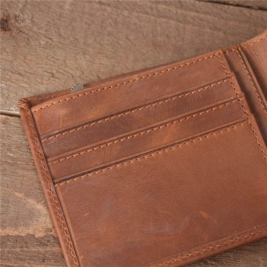 Carteira de Bolso de Couro Cherry