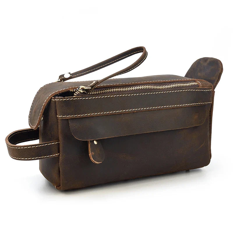 Necessaire Masculina de Couro Andrea