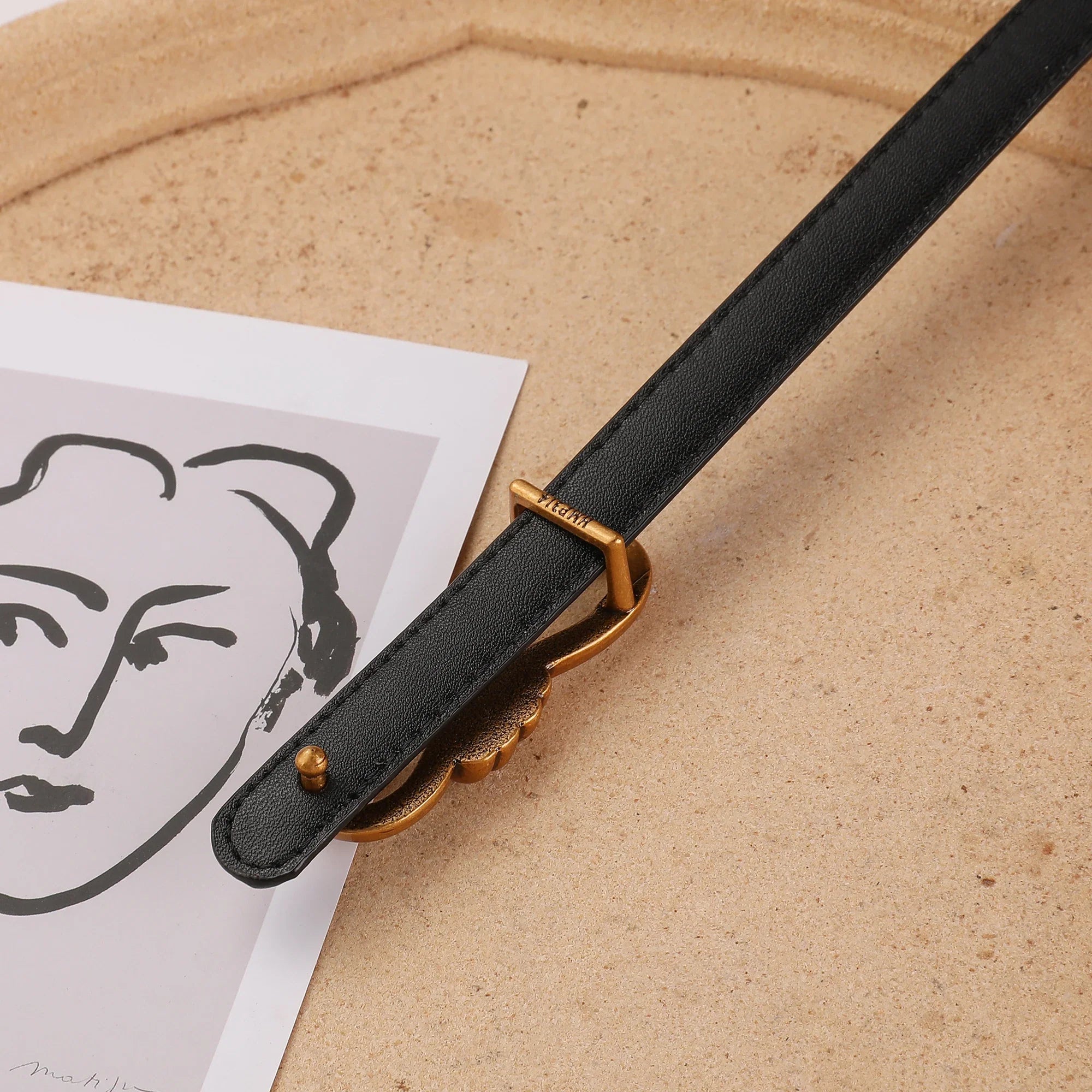 Cinto Couro Legítimo Fino Laço