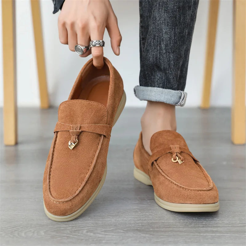 Mocassim Masculino de Camurça Milano