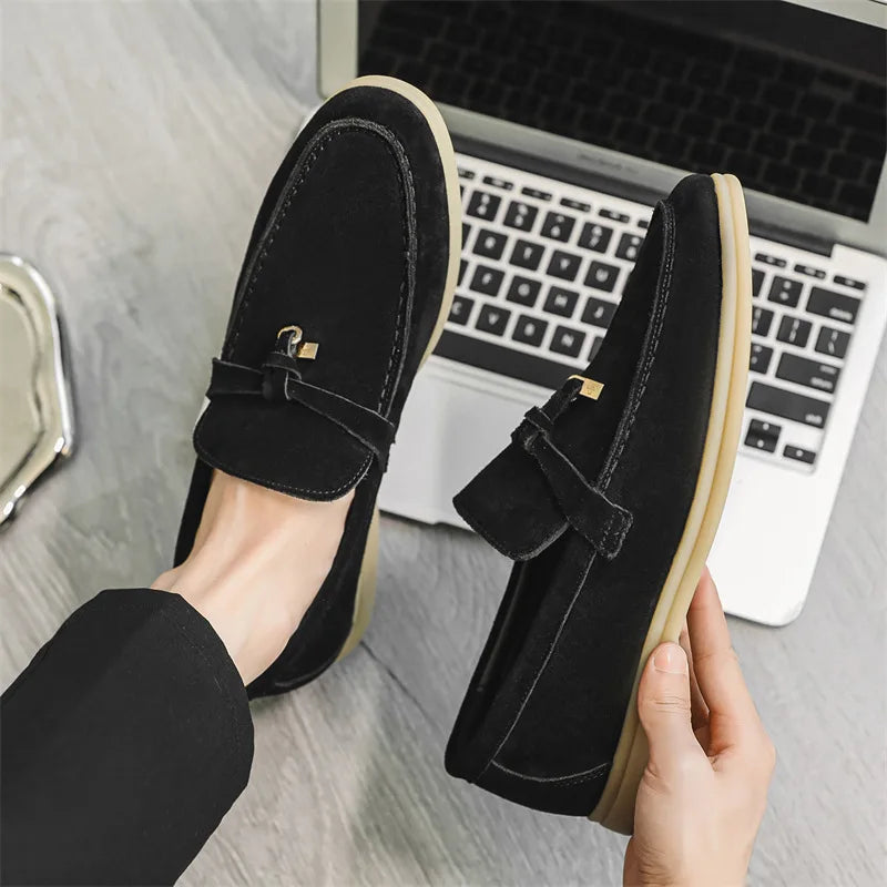 Mocassim Masculino de Camurça Milano