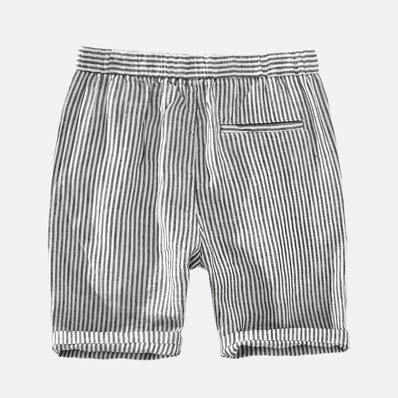 Short de Linho Listrado Strips Rafaello