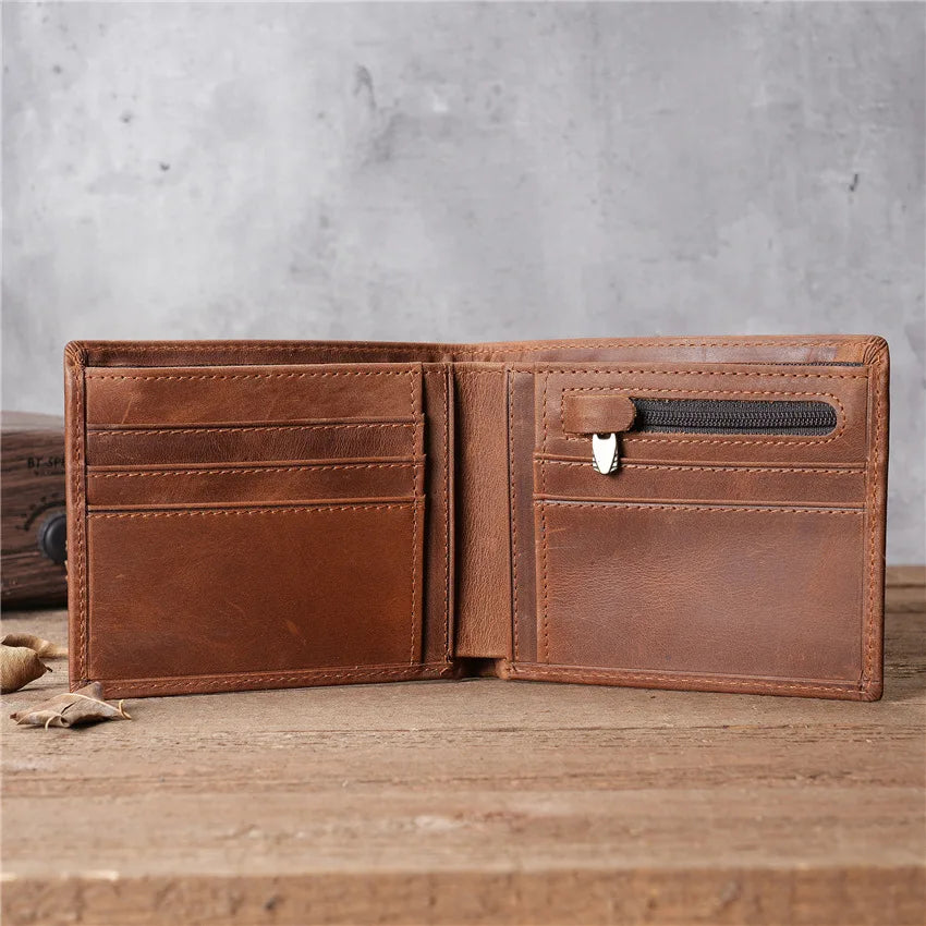 Carteira de Bolso de Couro Cherry