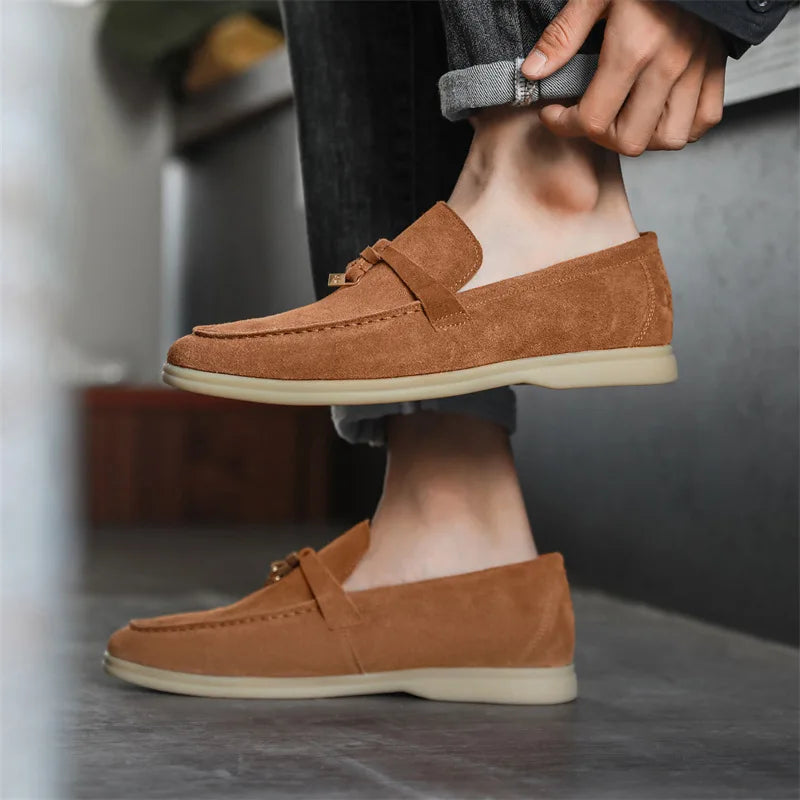 Mocassim Masculino de Camurça Milano