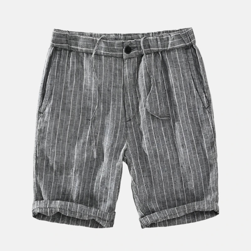 Short de Linho Listrado Strips Rafaello