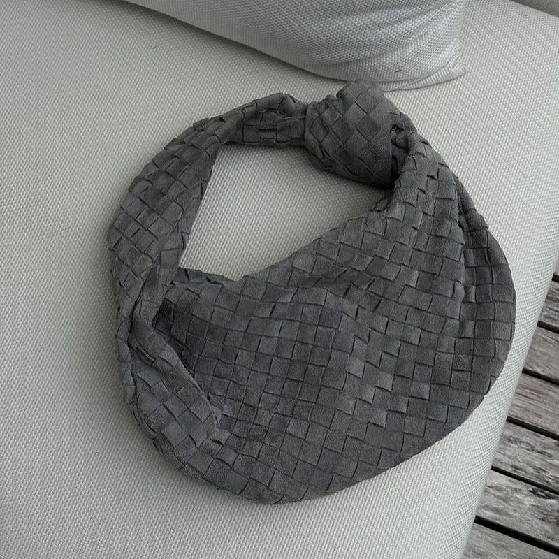 Bolsa Trançada Alice Grande Camurça