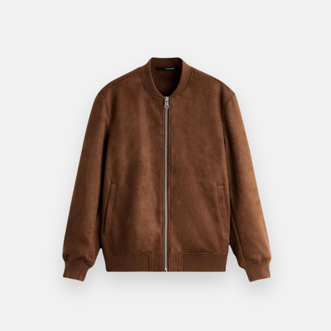 Jaqueta Baseball Suede