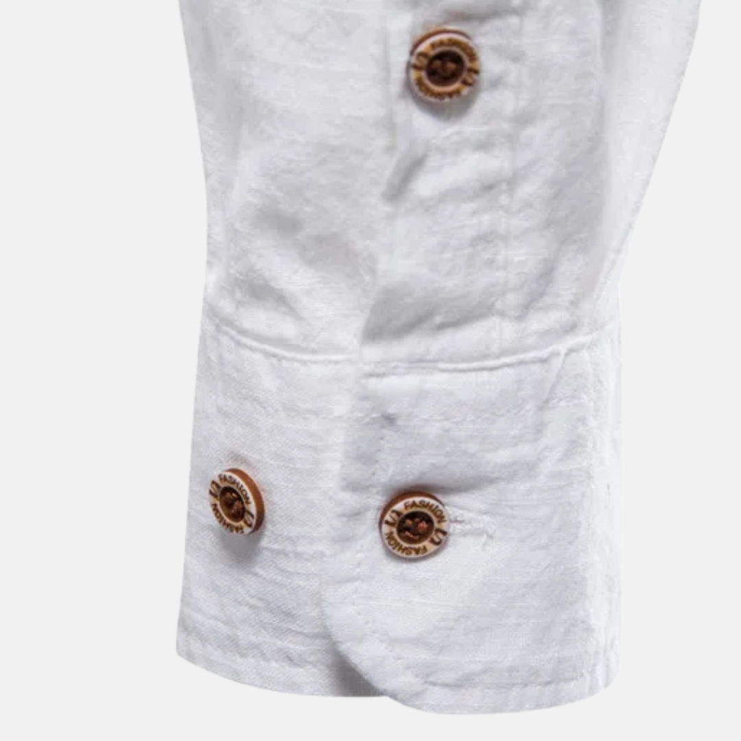 Camisa Social Slim Fit - Gola Mandarim