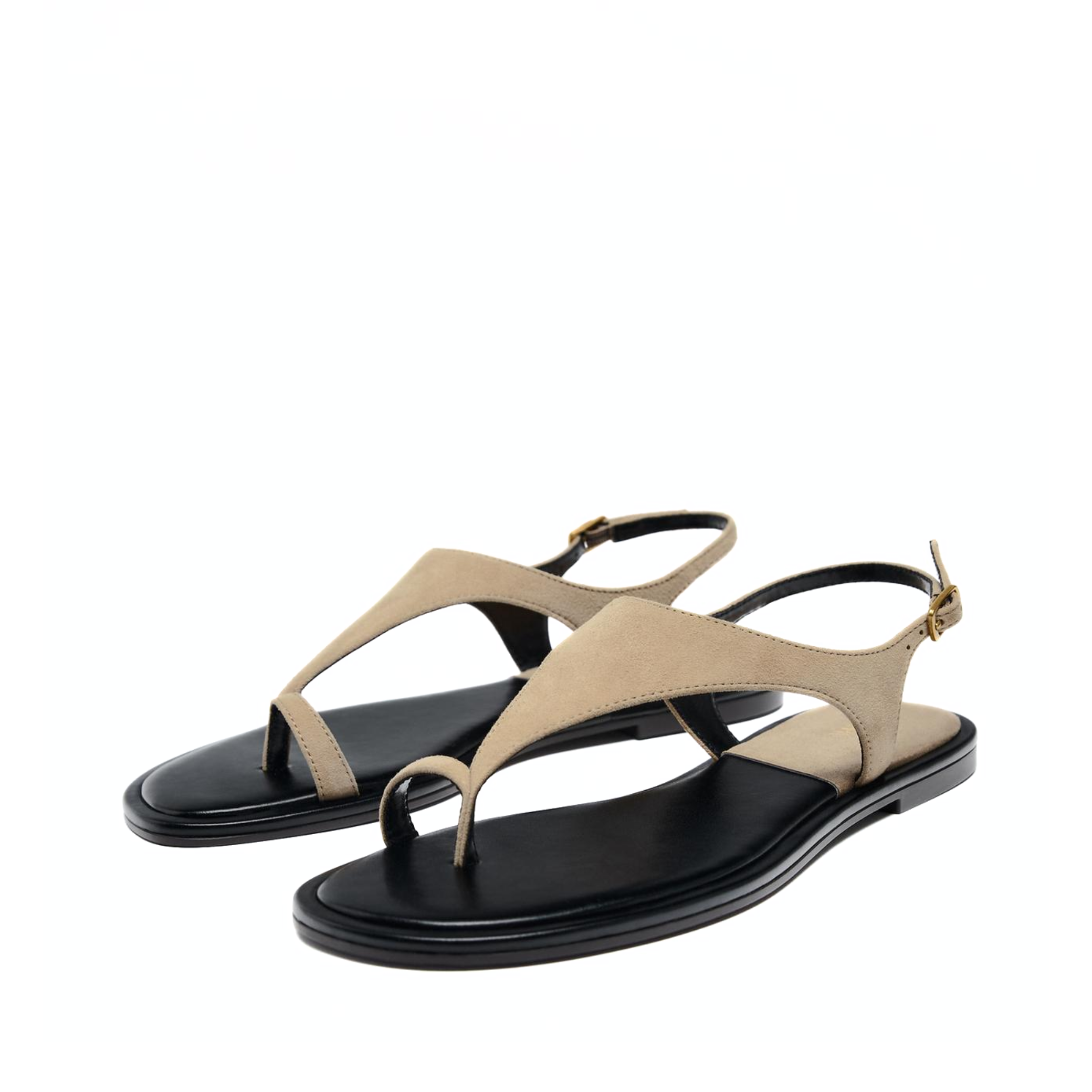 Sandália Rasteira Suede Vintage