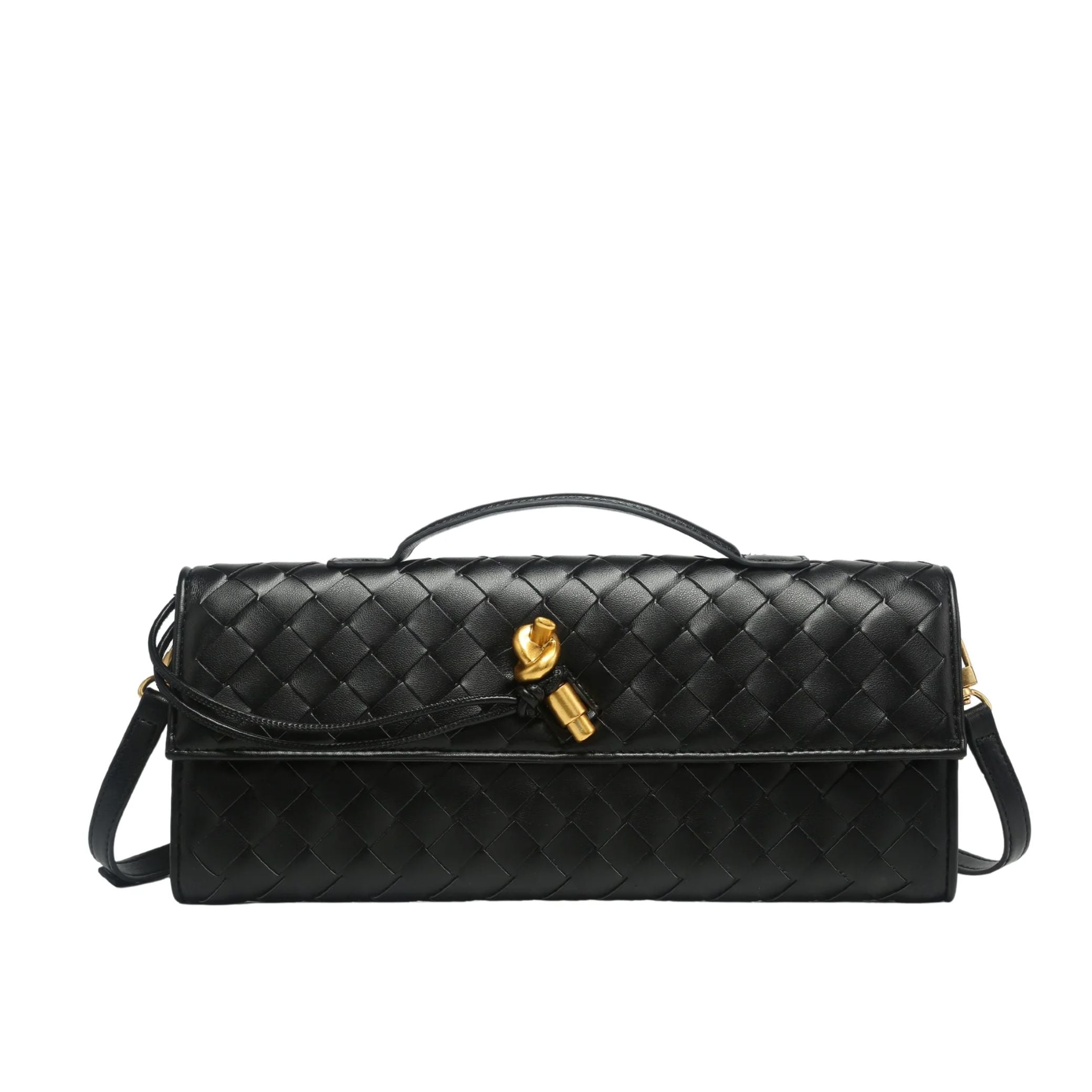 Bolsa Clutch Trançada Paige